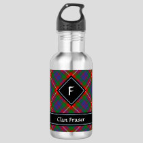 Clan Fraser of Lovat Tartan Stainless Steel Water Bottle
