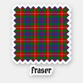 Clan Fraser of Lovat Tartan Sticker (Front)