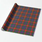 Clan Fraser of Lovat Tartan Wrapping Paper (Unrolled)