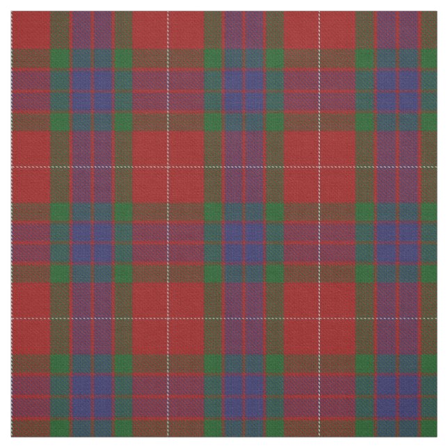 Clan Fraser Scottish Tartan Plaid Fabric (Swatch)