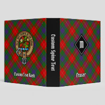 Clan Fraser Tartan 3 Ring Binder