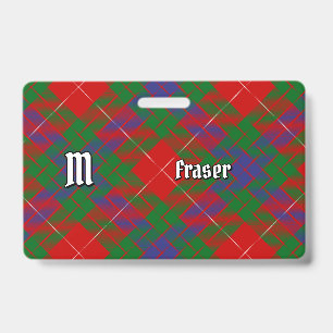 Clan Fraser Tartan Badge