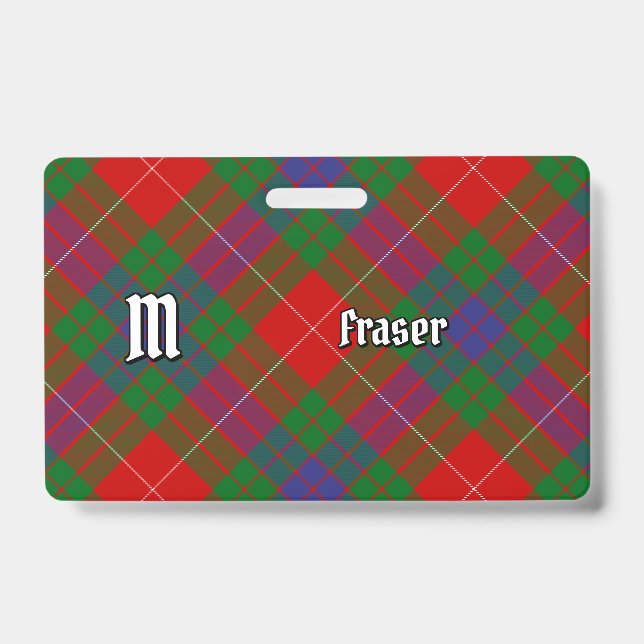 Clan Fraser Tartan Badge (Front)