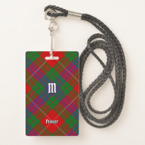 Clan Fraser Tartan Badge