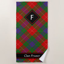 Clan Fraser Tartan Beach Towel