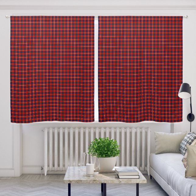 Clan Fraser Tartan Blackout Curtains (Living Room)