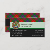 Clan Fraser Tartan Business Card