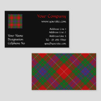 Clan Fraser Tartan Business Card