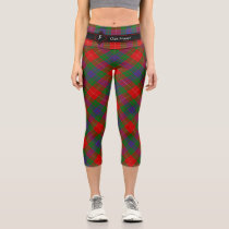 Clan Fraser Tartan Capri Leggings