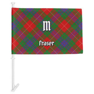 Clan Fraser Tartan Car Flag