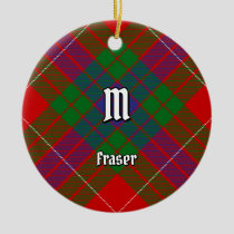 Clan Fraser Tartan Ceramic Ornament