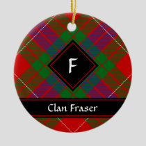 Clan Fraser Tartan Ceramic Ornament