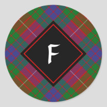 Clan Fraser Tartan Classic Round Sticker