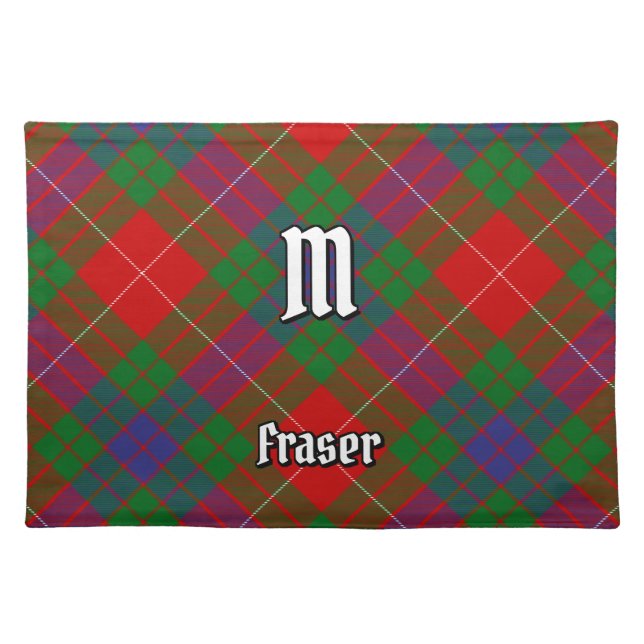 Clan Fraser Tartan Cloth Placemat (Front)