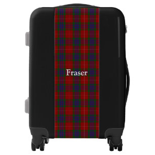 Clan Fraser Tartan Customize Your Name Luggage
