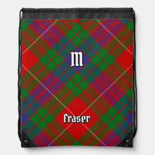 Clan Fraser Tartan Drawstring Bag