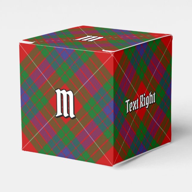Clan Fraser Tartan Favor Box (Front Side)