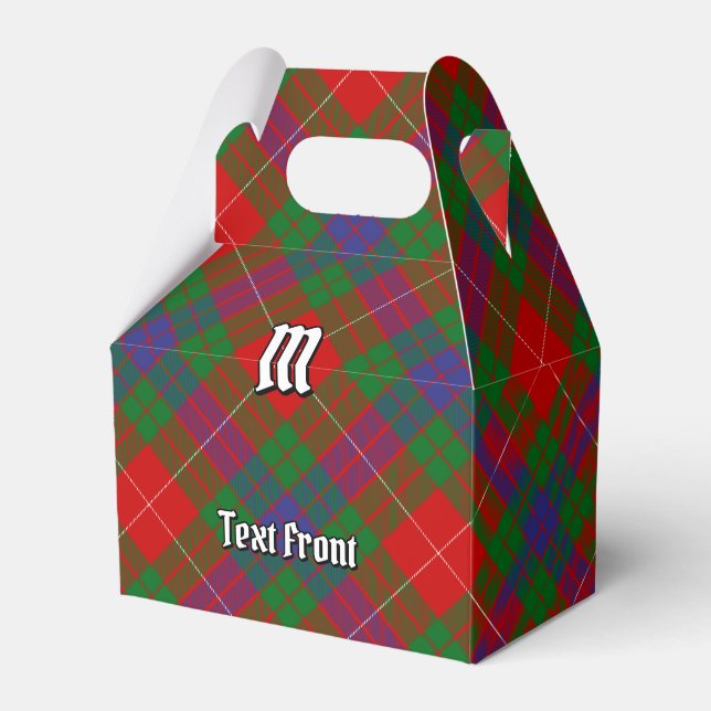 Clan Fraser Tartan Favor Box (Front Side)