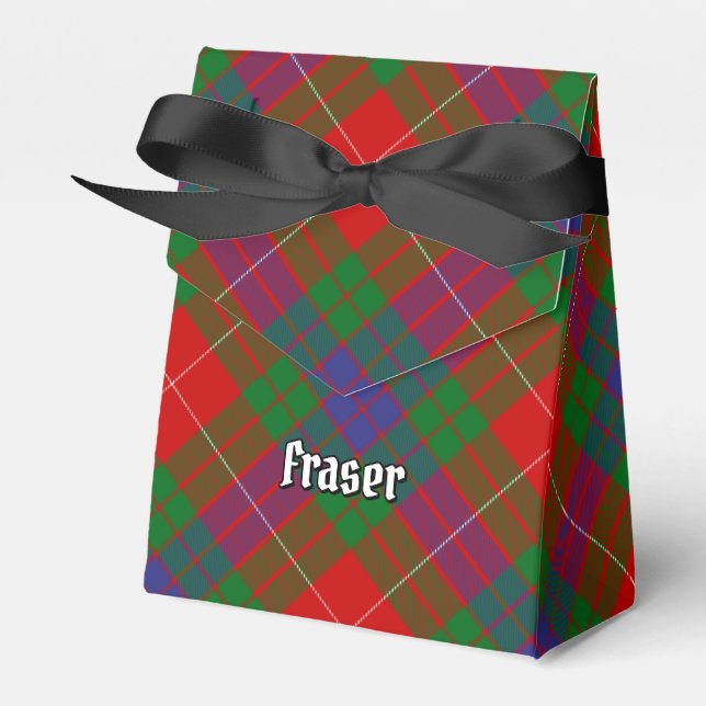 Clan Fraser Tartan Favor Box (Front Side)