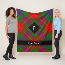Clan Fraser Tartan Fleece Blanket