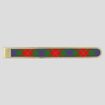 Clan Fraser Tartan Gold Finish Tie Bar