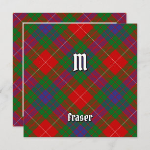 Clan Fraser Tartan Invitation