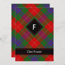 Clan Fraser Tartan Invitation