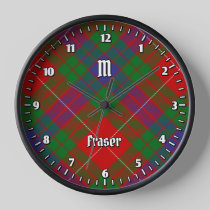Clan Fraser Tartan Large Clock