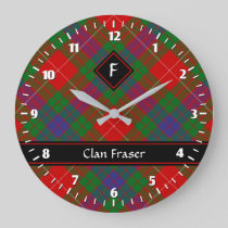 Clan Fraser Tartan Large Clock