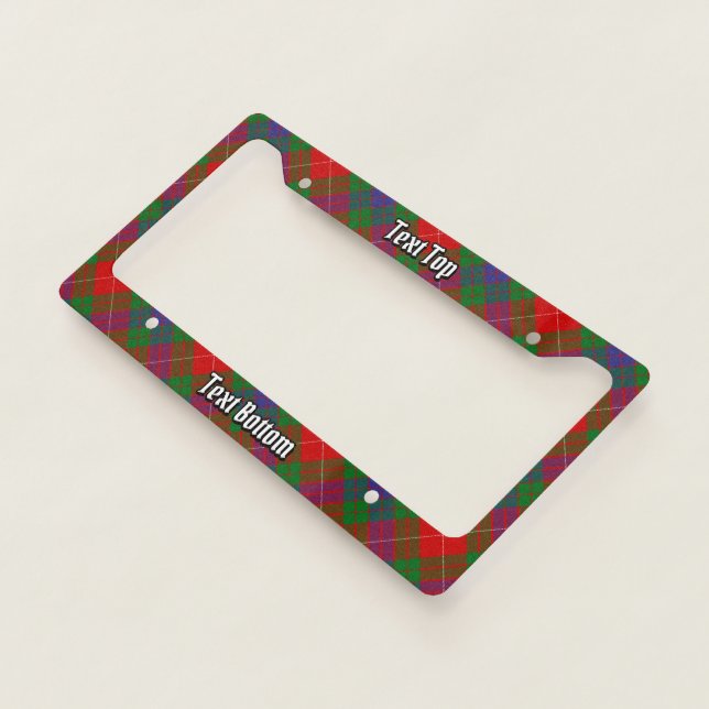 Clan Fraser Tartan License Plate Frame (3/4)