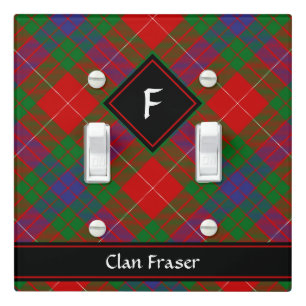 Clan Fraser Tartan Light Switch Cover