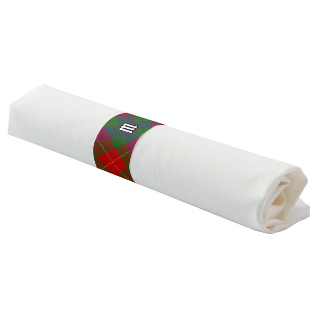 Clan Fraser Tartan Napkin Bands (Angled)