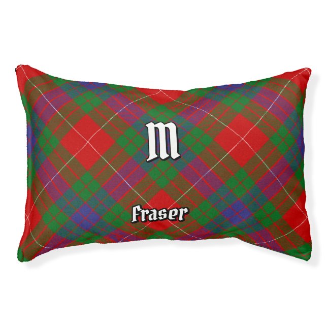 Clan Fraser Tartan Pet Bed (Front)