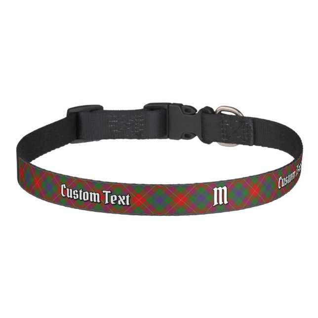 Clan Fraser Tartan Pet Collar (Front)