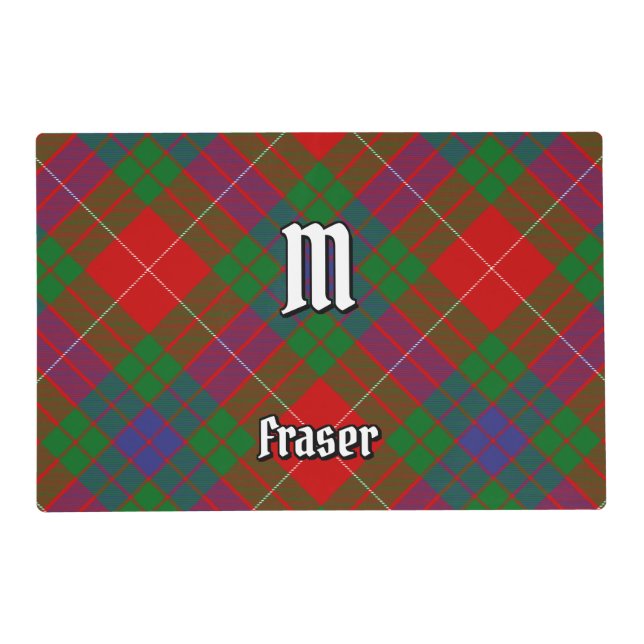 Clan Fraser Tartan Placemat (Front)