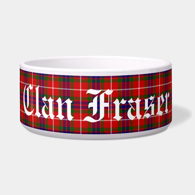 Clan Fraser Tartan Plaid Bowl (Front)