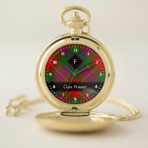 Clan Fraser Tartan Pocket Watch