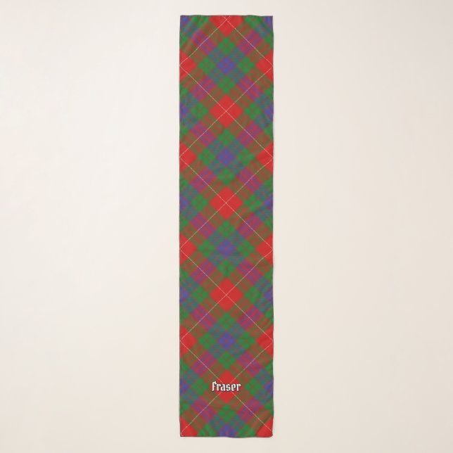 Clan Fraser Tartan Scarf (Front)