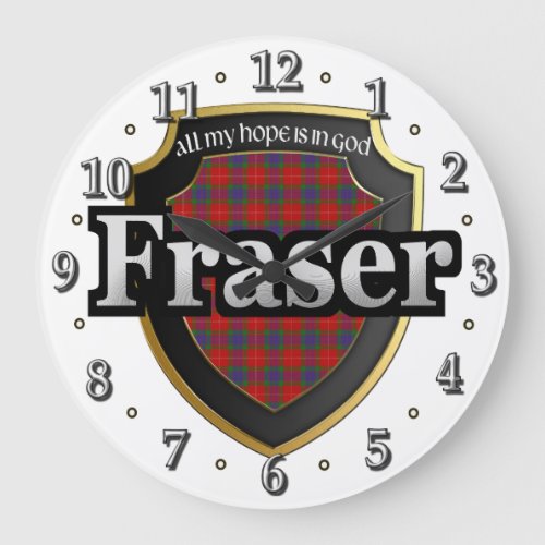 Clan Fraser Tartan Scottish Dream Clock
