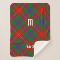 Clan Fraser Tartan Sherpa Blanket