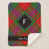 Clan Fraser Tartan Sherpa Blanket