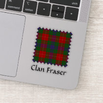 Clan Fraser Tartan Sticker