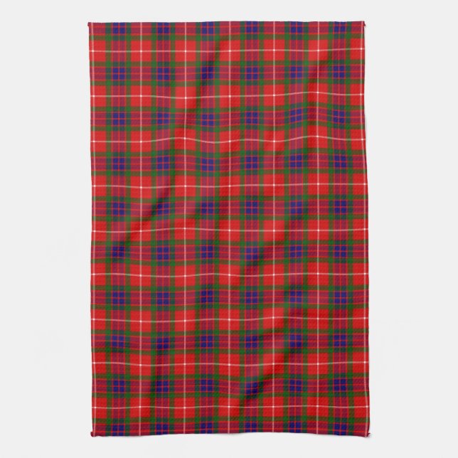 Clan Fraser Tartan Towel (Vertical)