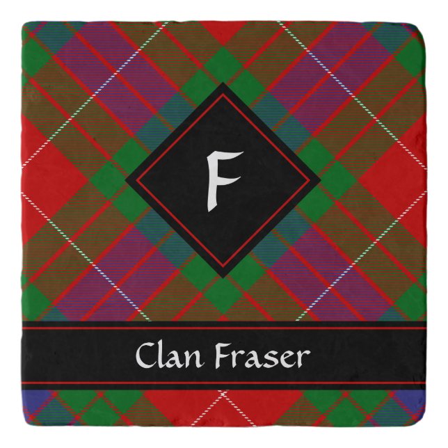 Clan Fraser Tartan Trivet (Front)