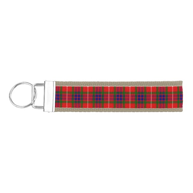 Clan Fraser Tartan Wrist Keychain (Keys on Left)