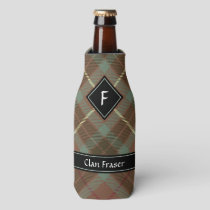Clan Fraser Weathered Hunting Tartan Bottle Cooler