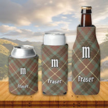 Clan Fraser Weathered Hunting Tartan Can Cooler