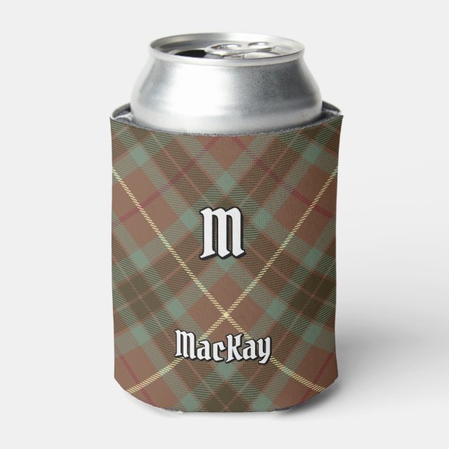 Clan Fraser Weathered Hunting Tartan Can Cooler (Can Front)