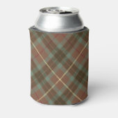 Clan Fraser Weathered Hunting Tartan Can Cooler (Can Back)