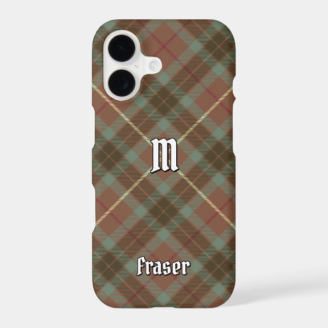 Clan Fraser Weathered Hunting Tartan Case-Mate iPhone Case (Back)